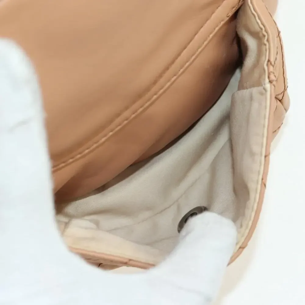 Chanel Matelasse Lambskin Chain Backpack Beige